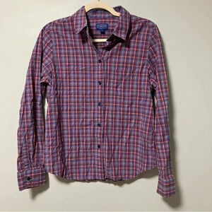 Pendleton plaid cotton  button down shirt